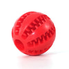 a red rubber ball on a white background